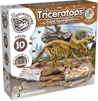 Science4you Triceratops Fossil Digging Kit for Kids Ages 6 7 8+