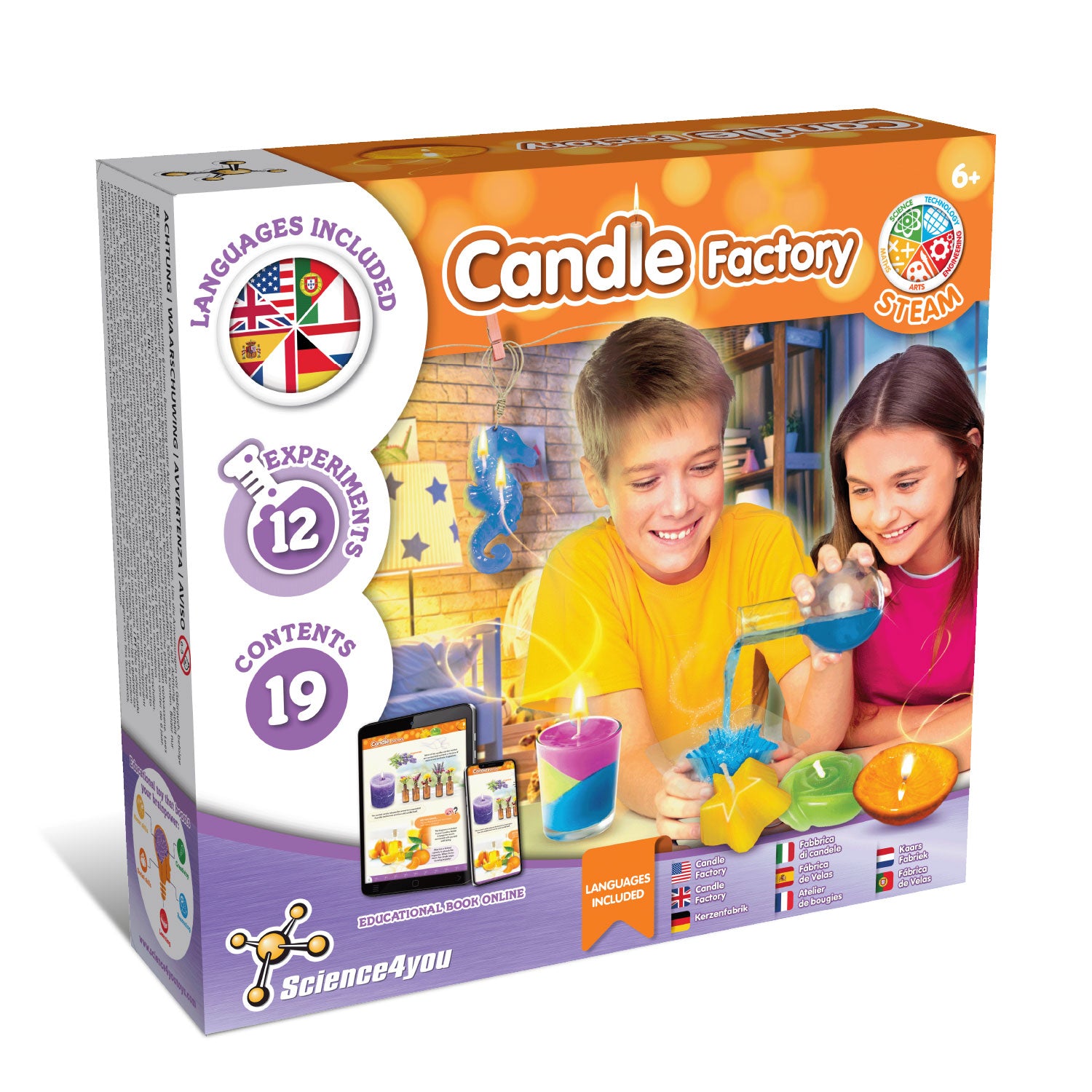 Science4you Candle Factory Kit for Kids