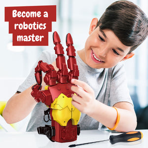 Cyborg Robot Hand STEM Building Kit for Kids Ages 8+