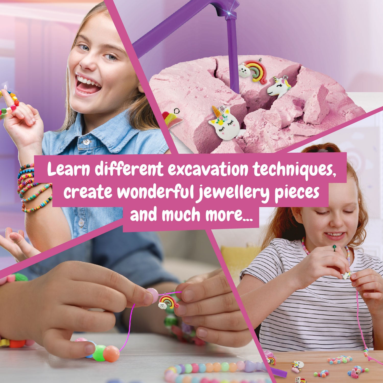 Jewellery Excavation Kit for Kids Ages 6 7 8 9+