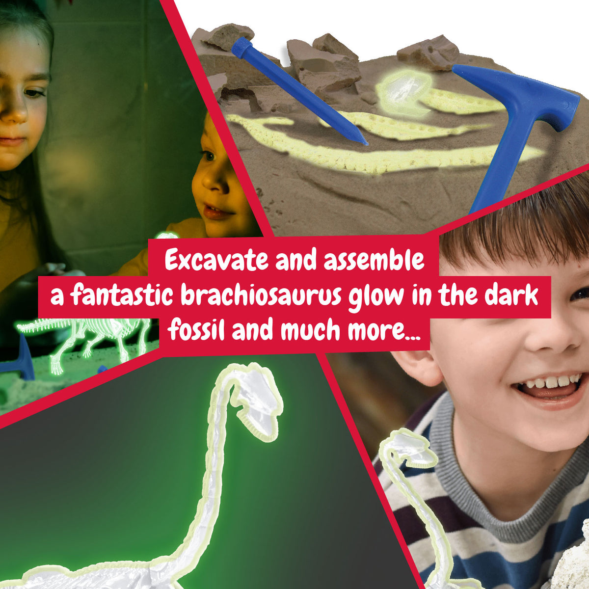 Brachiosaurus Fossil Digging Kit for Kids Ages 6 7 8+