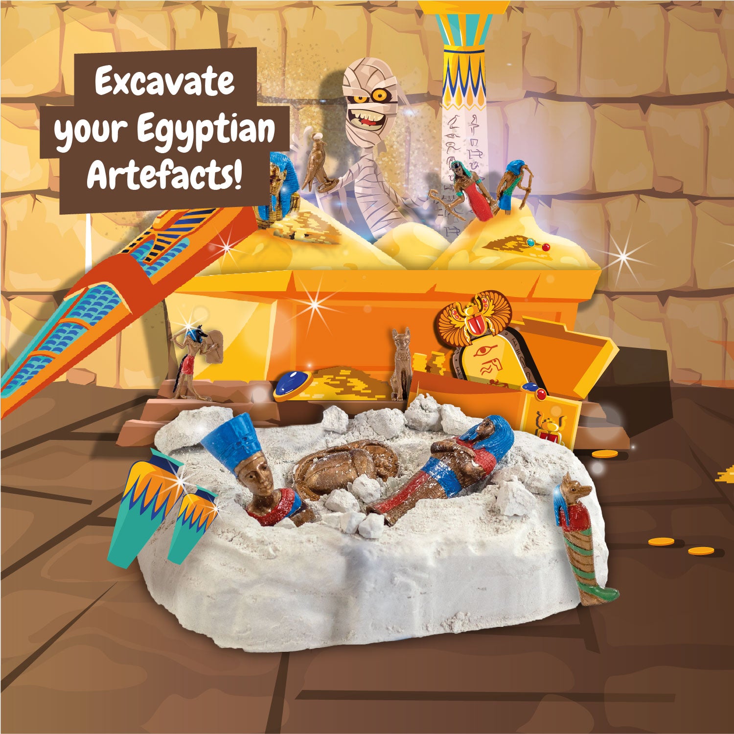 Science4you Egyptian Dig Kit for Kids Ages 6+
