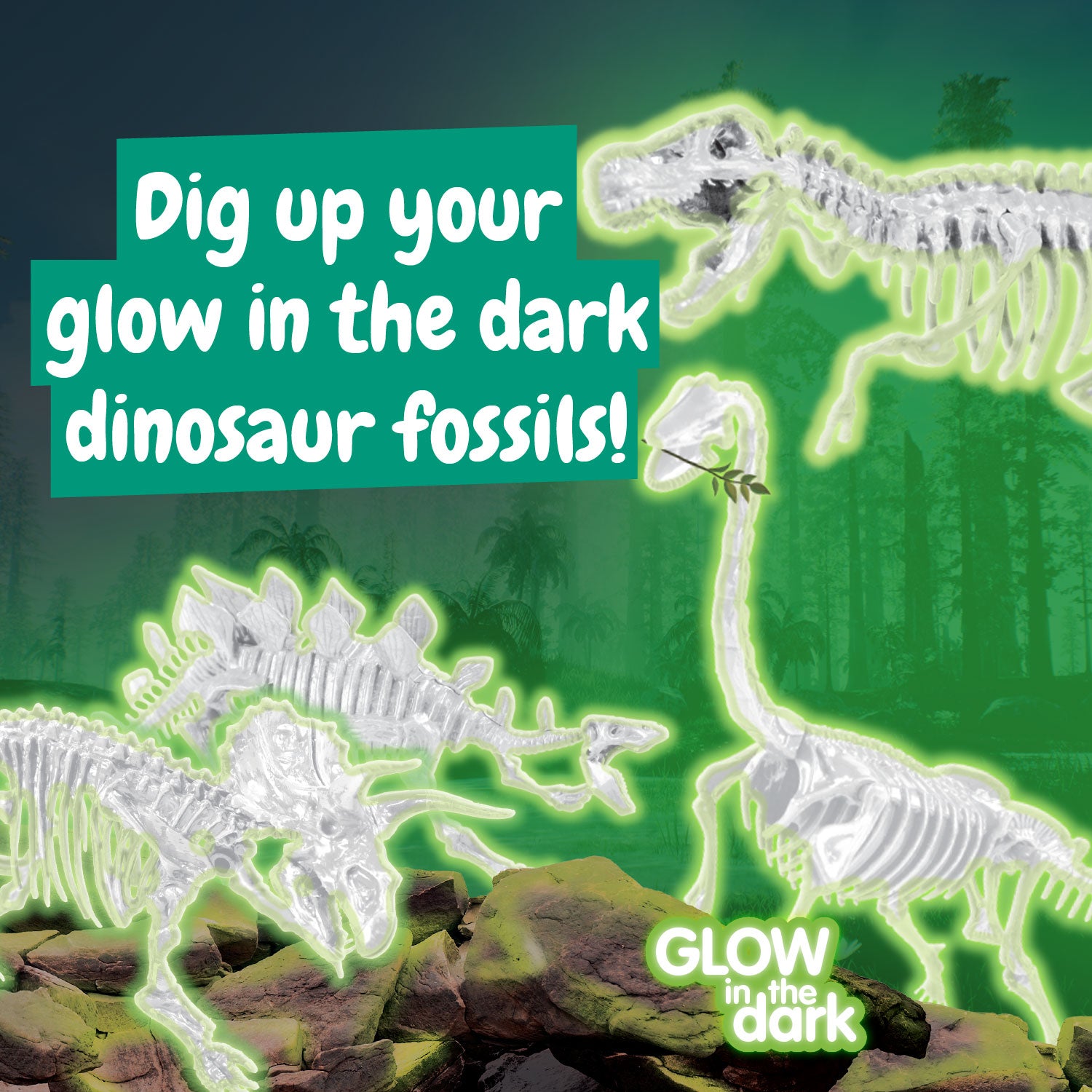 Dinosaur Fossil Excavation Kit 4-in-1