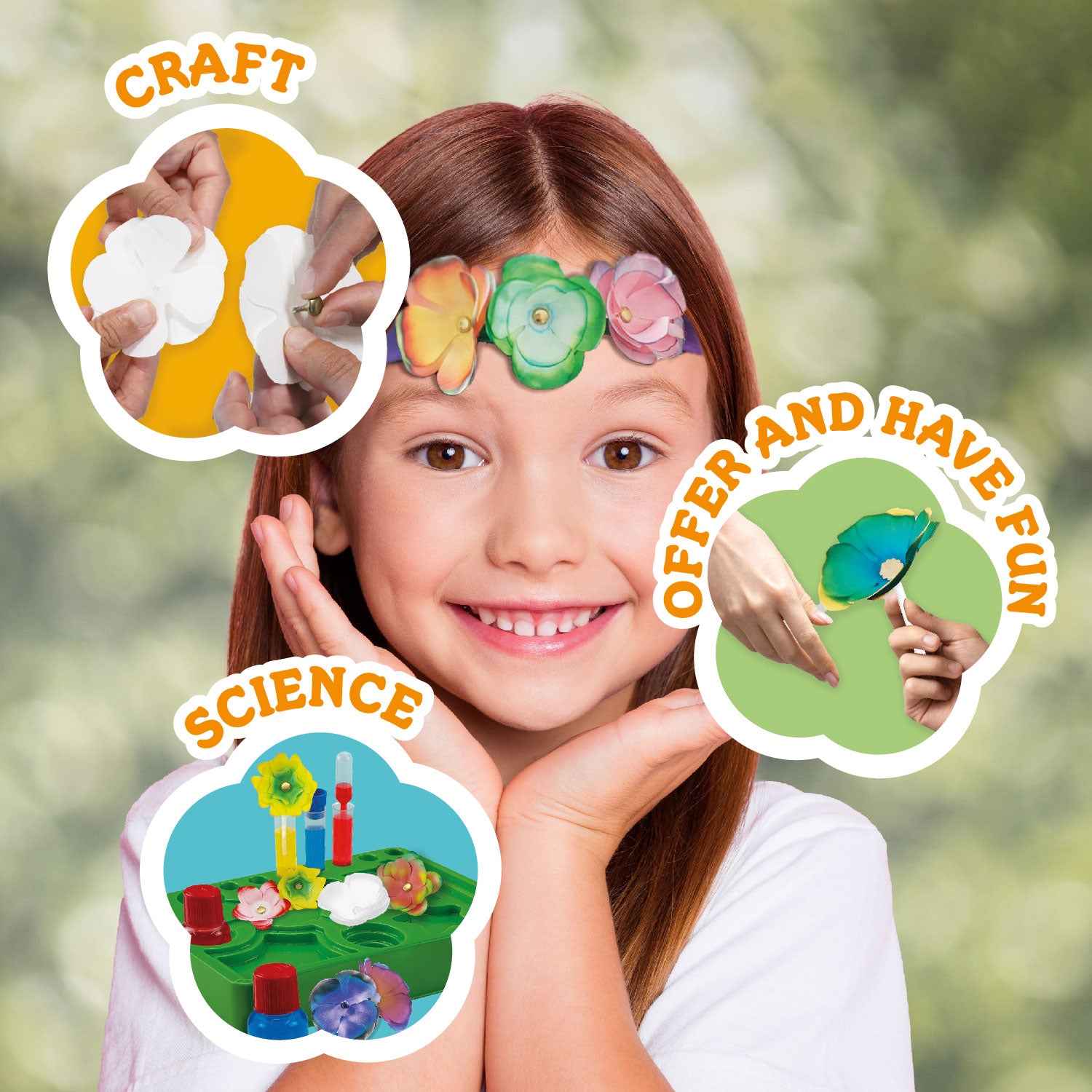 Paper Flower Making Kit for Kids Ages 6 7 8 9+