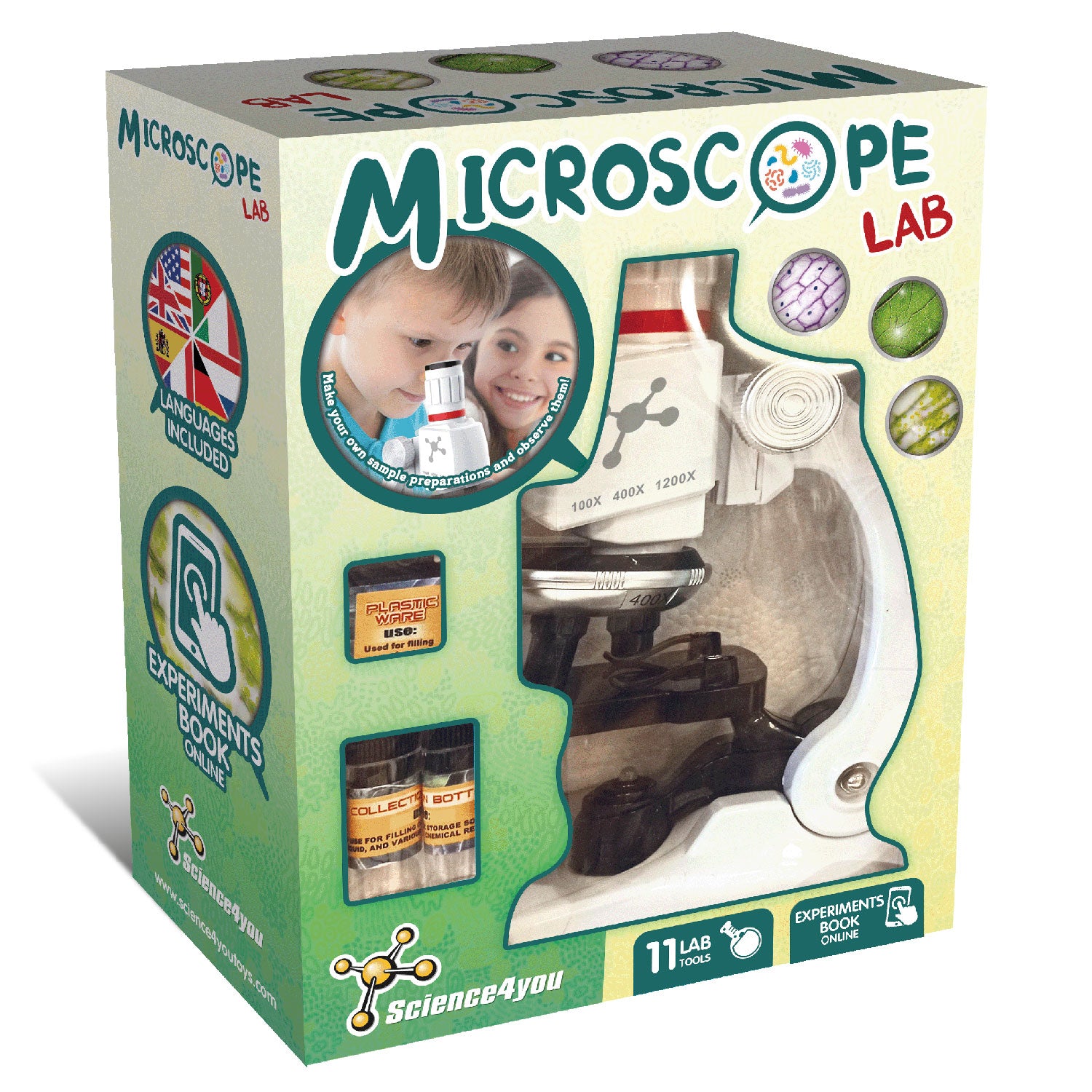 Microscope Science Kit for Kids 6 7 8+