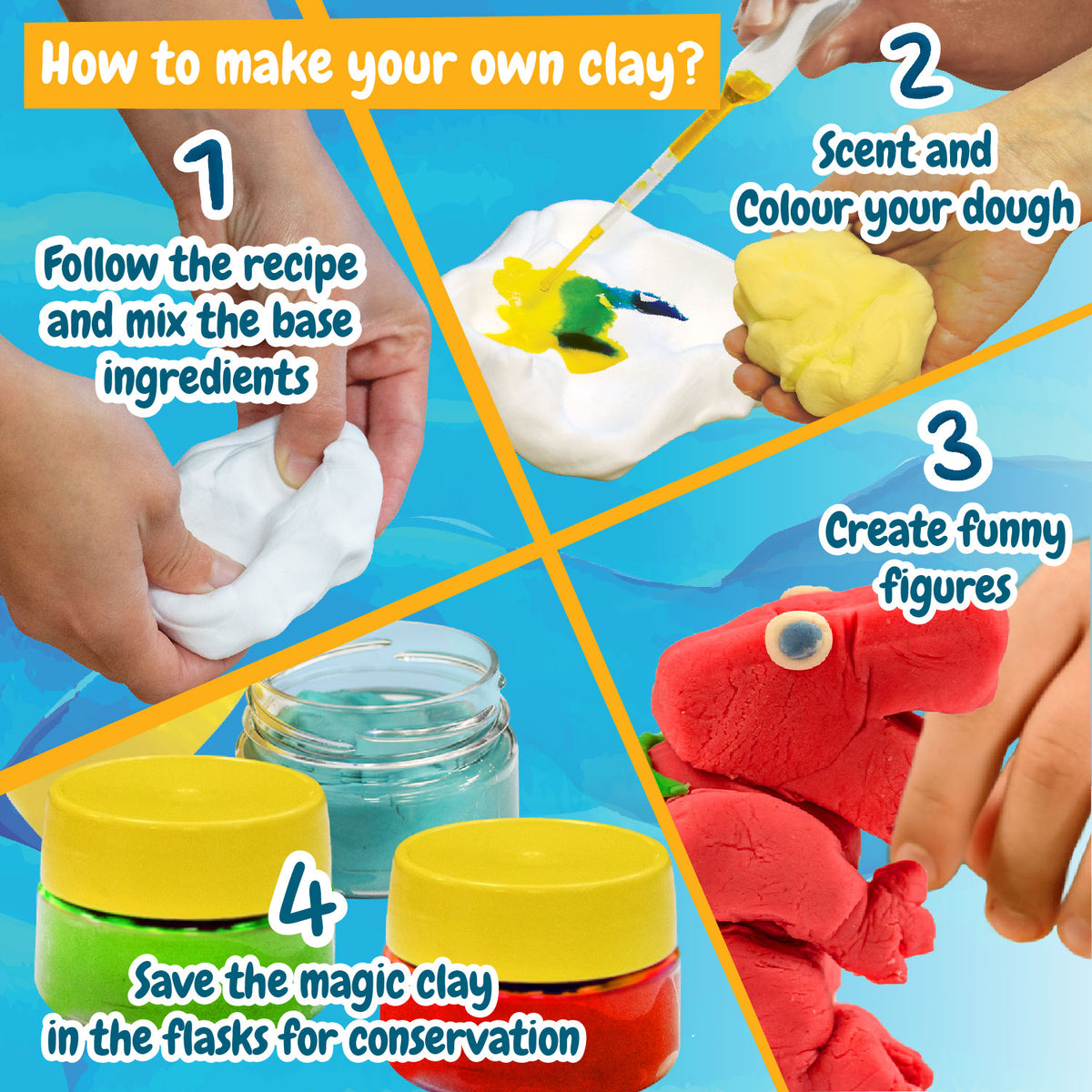 Scented Play Dough Kit for Kids DIY 6+