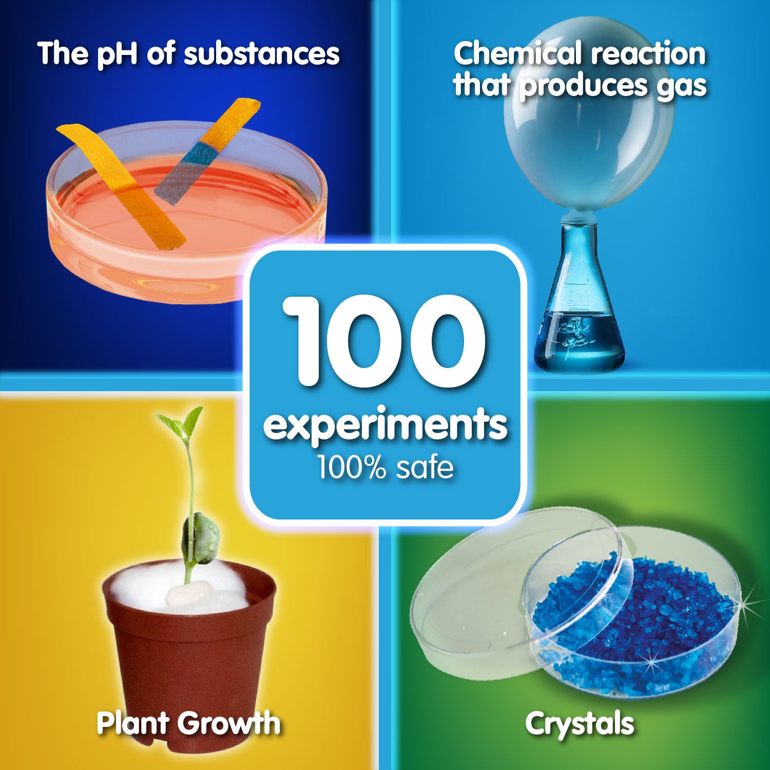 Science Kit 100 Experiments Ages 8-12