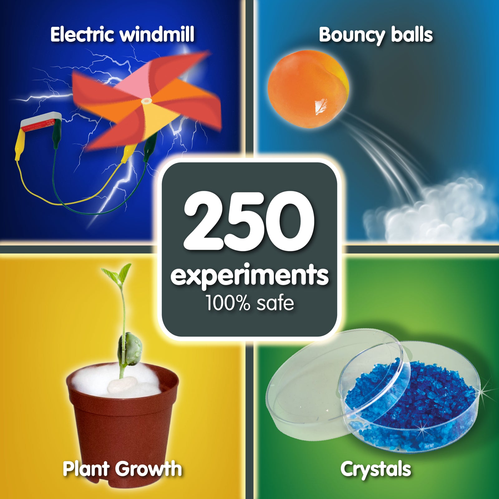 Science Kit 250 Experiments Ages 8-12